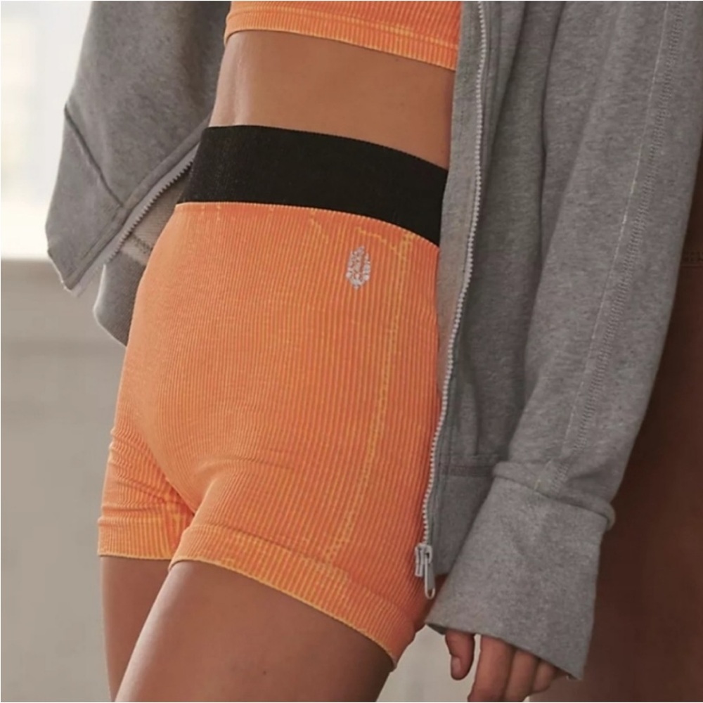 Free People Movement Seamless Prajna Ribbed Shorts Biker Women’s Size XS Small